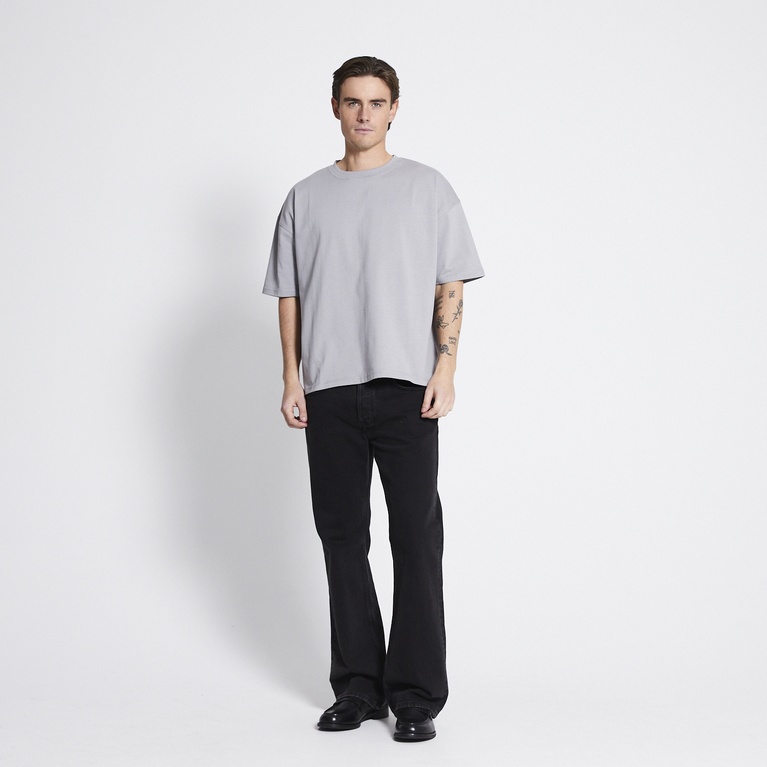 Heavy boxy tee "Mikael" Grey